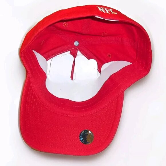 Kansas City Chiefs Mens Adult Stretch fit Red White hat cap sz. Large New Nfl - Picture 2 of 4